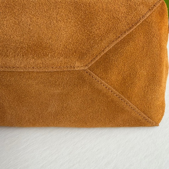 Mark & Graham Boho Suede Camel Brown Large Slouchy Hobo Tote Bag - Picture 5 of 15